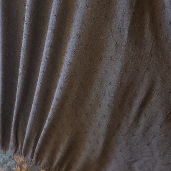 Dance & Marvel Black Lace Tie‑Front Duster Cover‑Up M Sheer Kimono - Picture 5 of 13